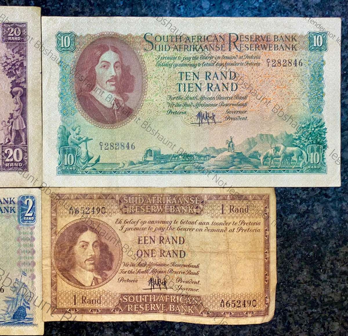 Complete Set Mh De Kock R20 to R1 -- 4th issue 1961 (1 bid takes all)