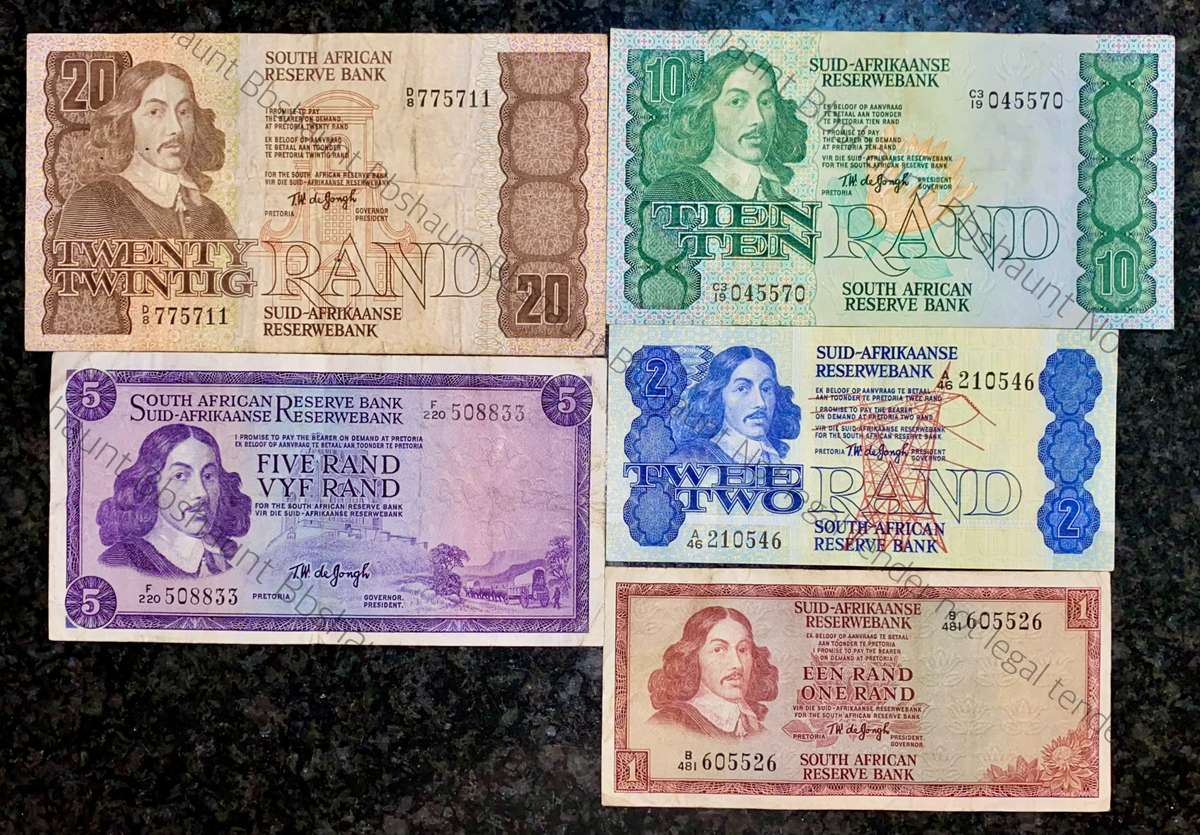 Tw De Jongh set R20 to R1 -- 1975/78 (1 bid takes all)