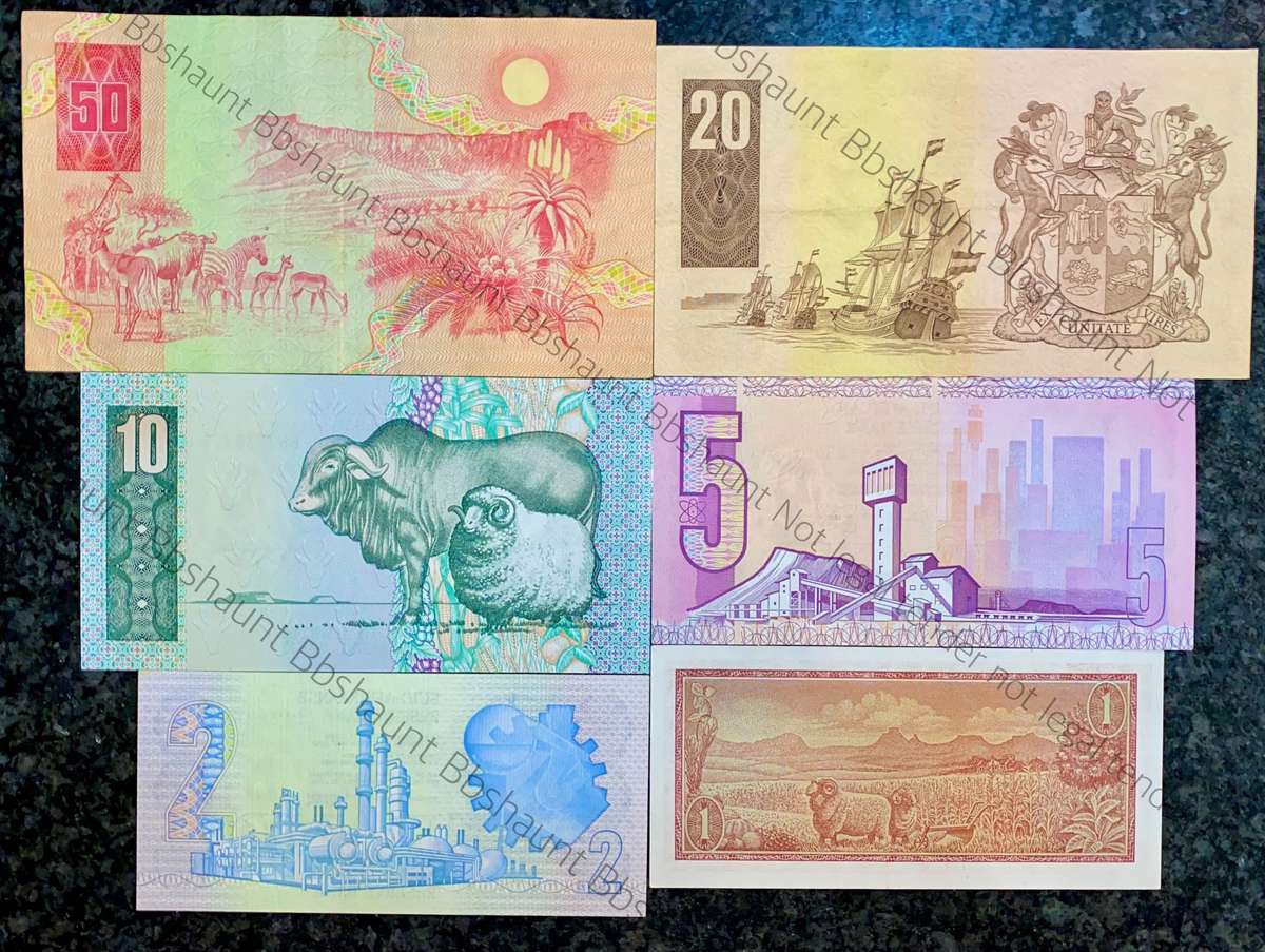 Complete set GPC De Kock & decimals R50BA Scarce to R2 - 1980s (R1 TW De Jongh) 1 bid takes all