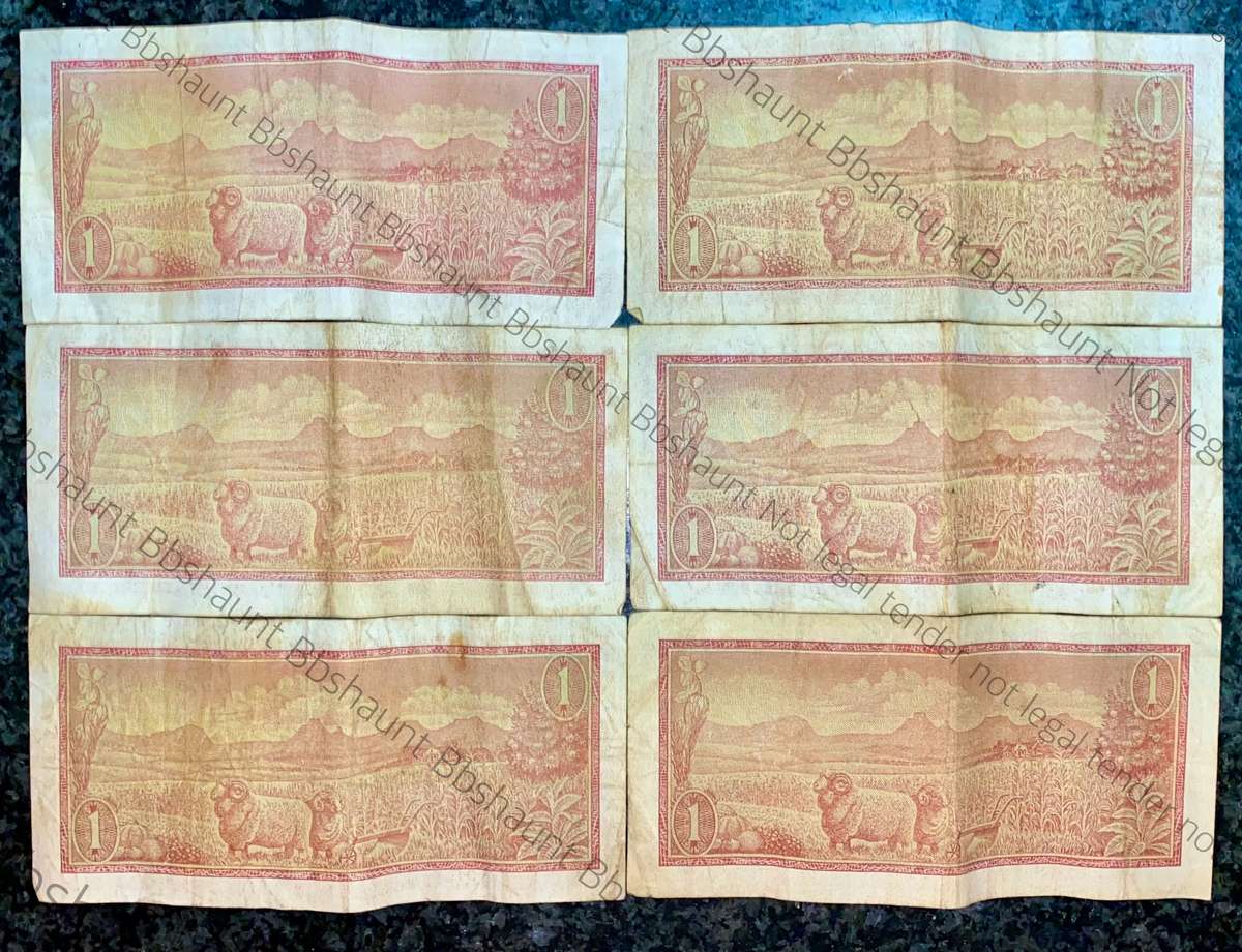 TW DE JONGH R1 - B SERIES 1970-1975( 1 BID TAKES ALL 6 NOTES)
