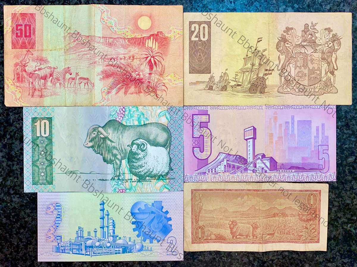 COMPLETE SET OF CL STALS & DECIMALS R50 TO R2 AA --1ST ISSUE 1990 [R1 DE JONGH 1975]1 BID TAKES ALL)