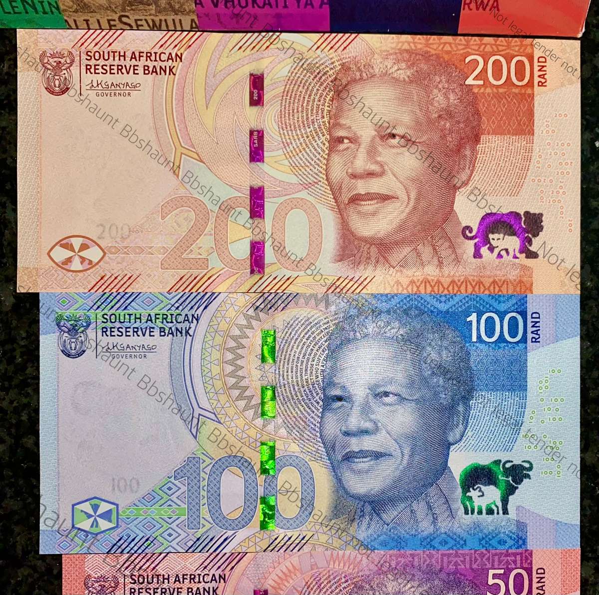 L KGANYAGO AA UNC VERY LOW MATCHING NUMBERS AA0000257 IN ORIGINAL S A RESERVE BANK FOLDERS