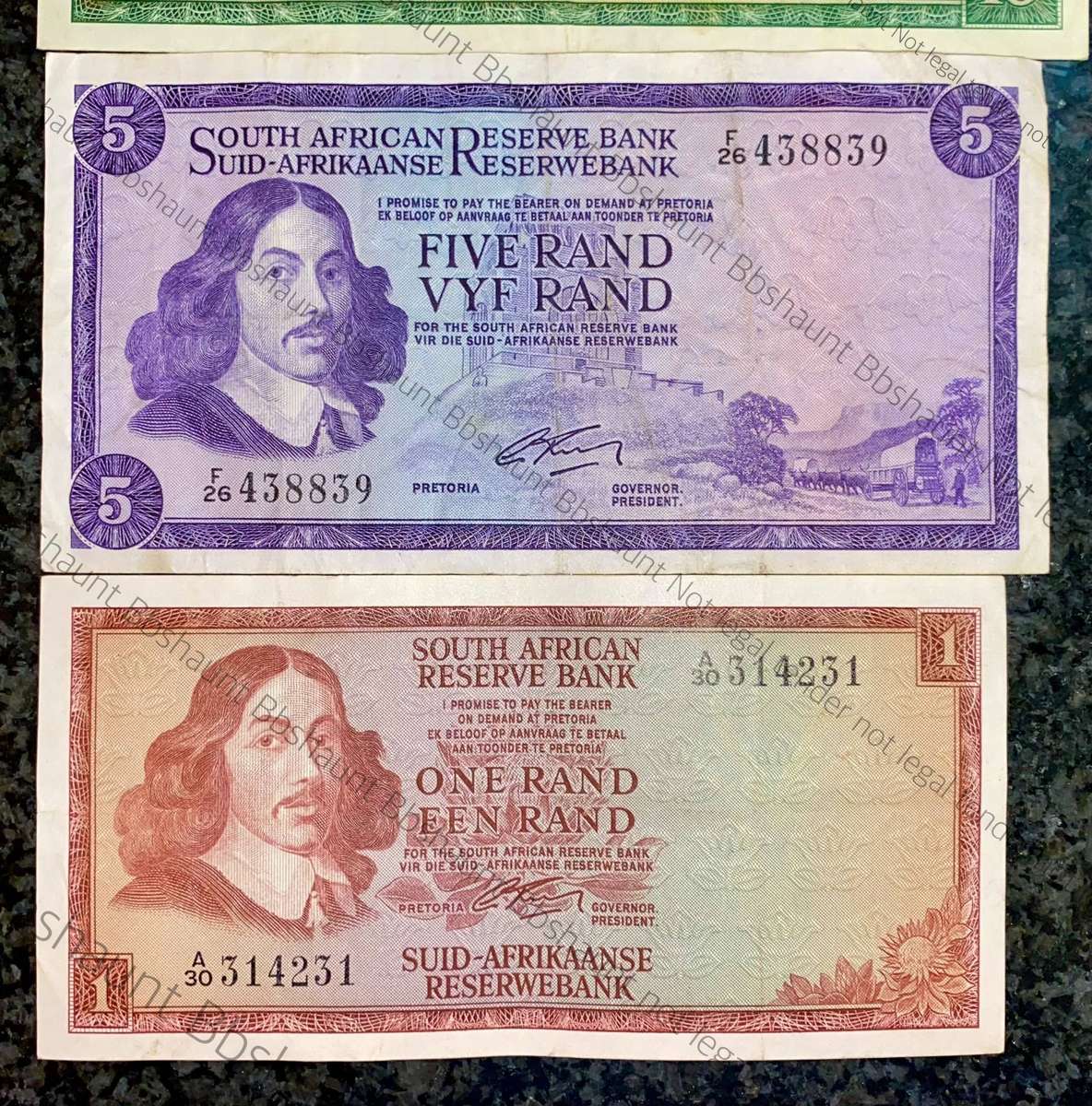 Complete Set G Rissik R10 to R1 - Springbuck wtm 2nd issue 1966 (1 bid takes all)