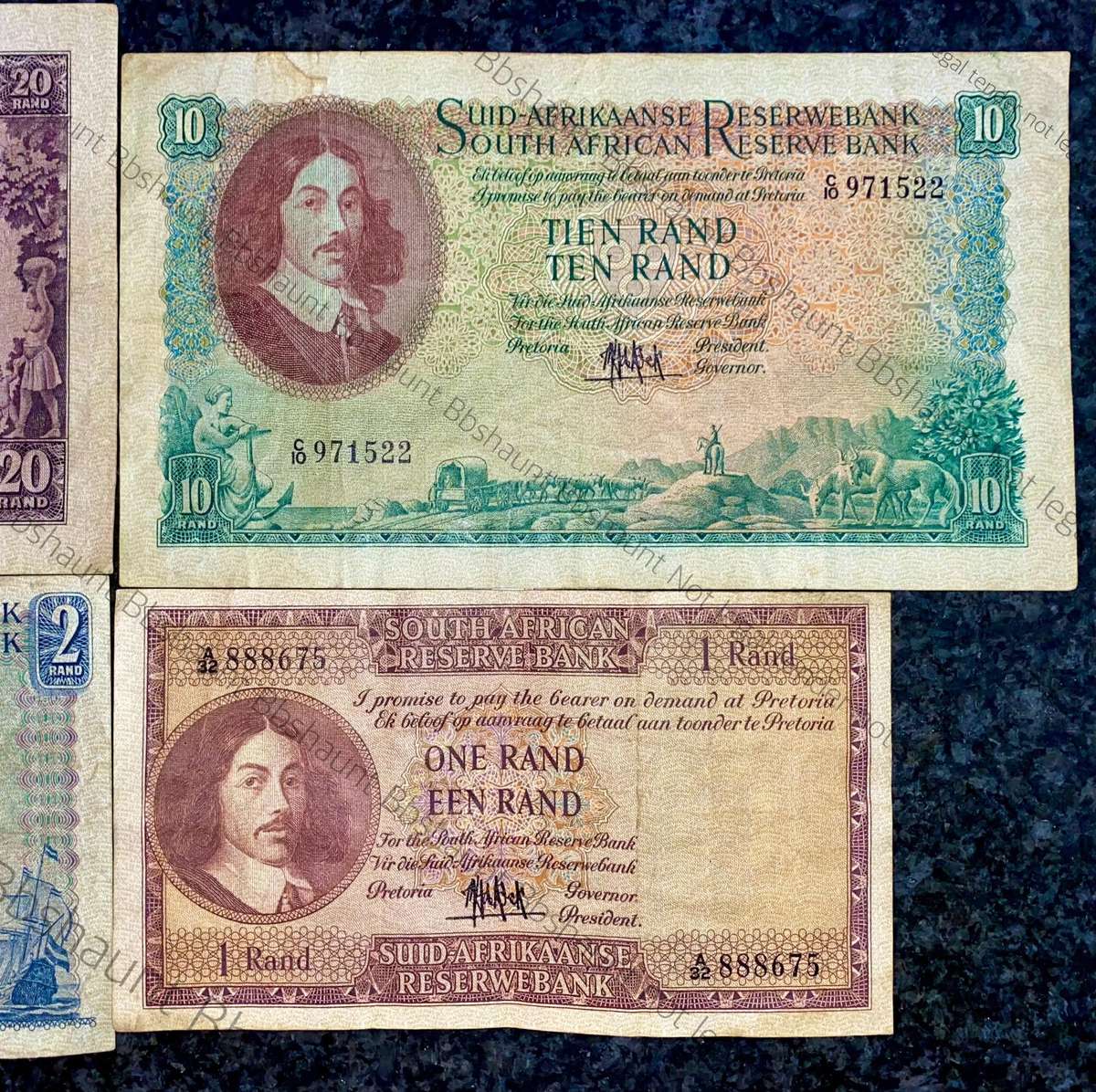 Complete Set Mh De Kock R20 to R1 -- 4th issue 1961 (1 bid takes all)