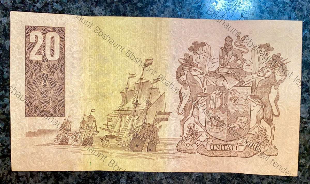 Replacement Note GPC De Kock R20 -- Z7 -- 2nd issue 1981