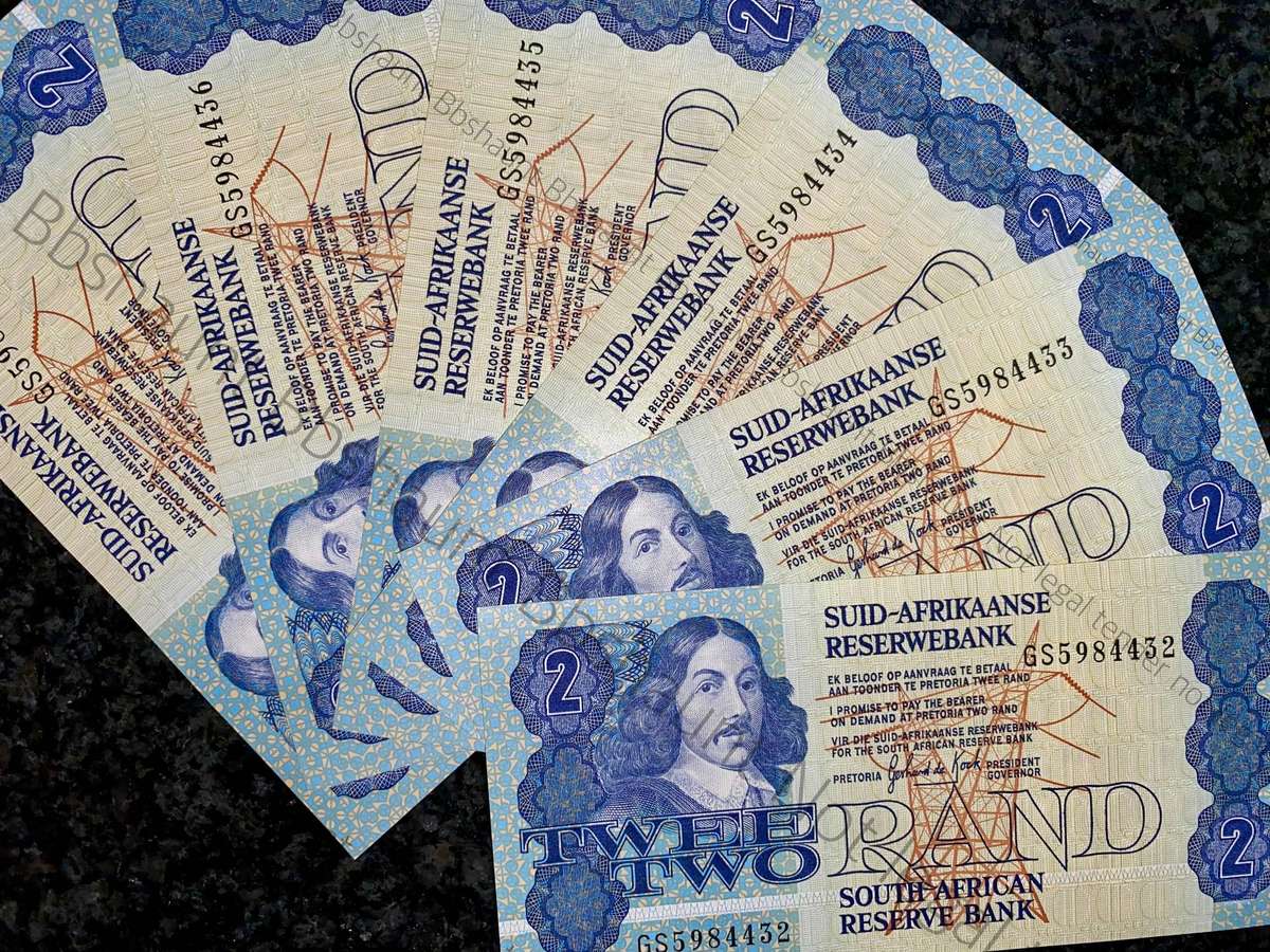 GPC De Kock. R2 in sequence GS5984432-437-- 3rd issue 1989 UNC (1 bid takes all )