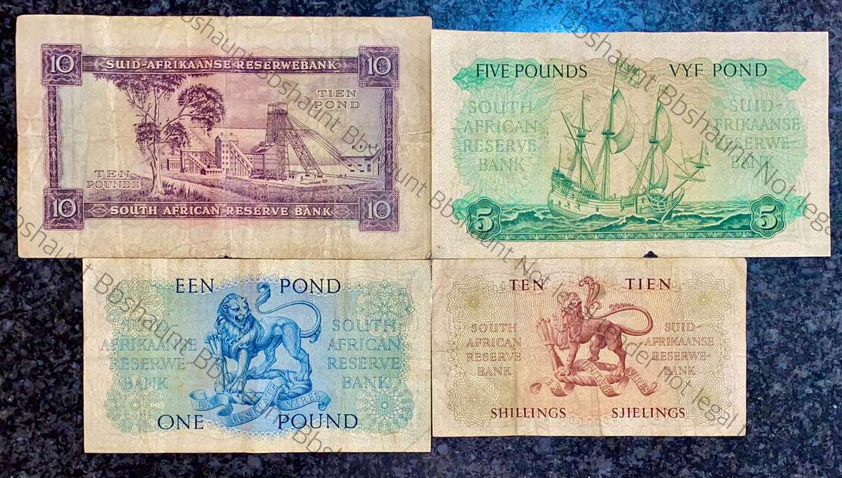 Mh De Kock set 10 pounds to 10 shillings 1955-1959 (1 bid takes all)