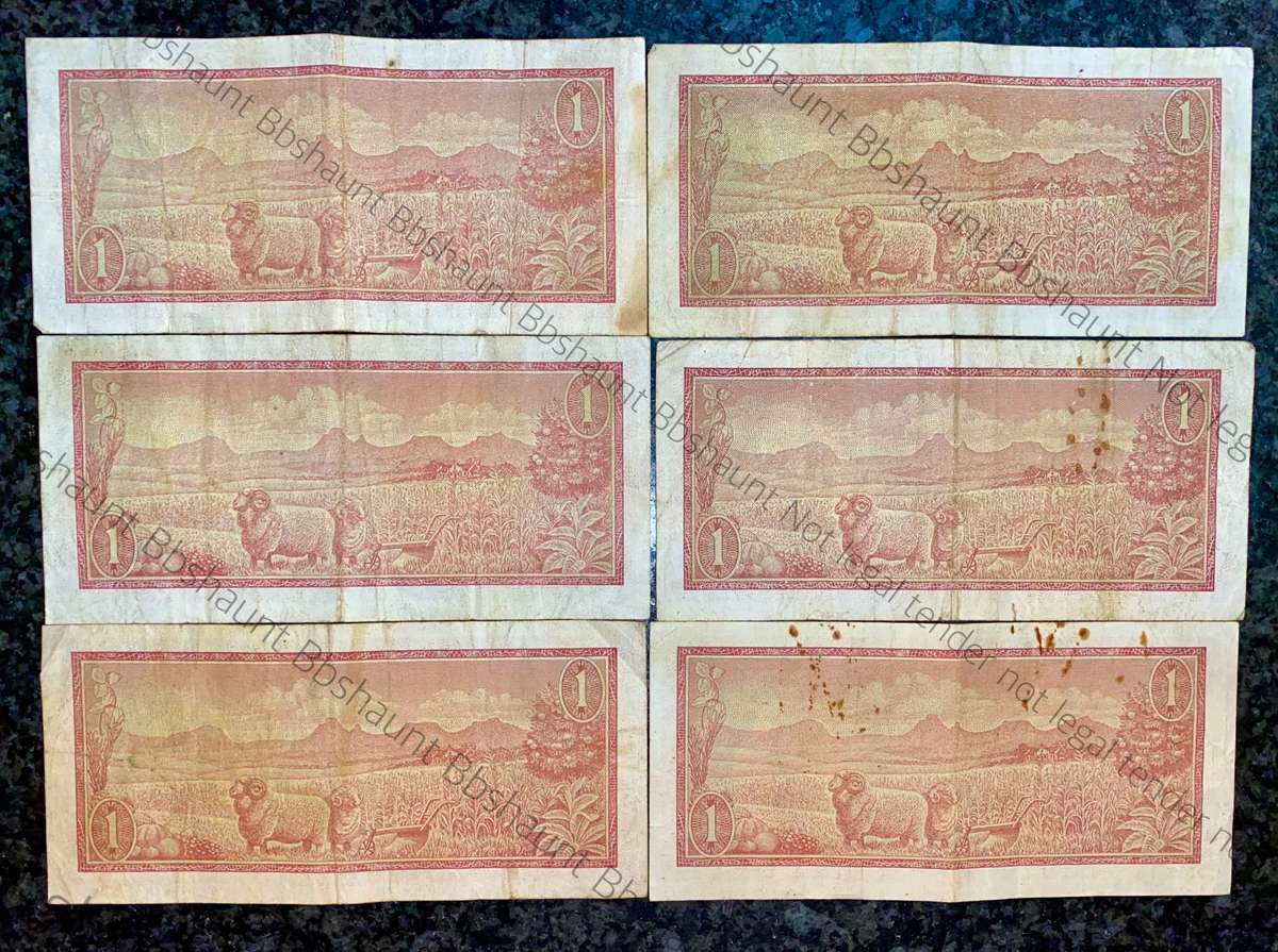 TW DE JONGH R1 - B SERIES 1970-1975( 1 BID TAKES ALL 6 NOTES)