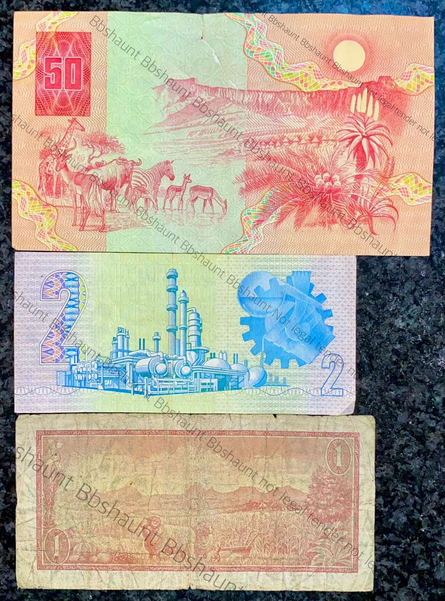 replacement note set R50 -XX -- R2 -WX & R1 -Z17 -- 1967-84(1 bid takes all)