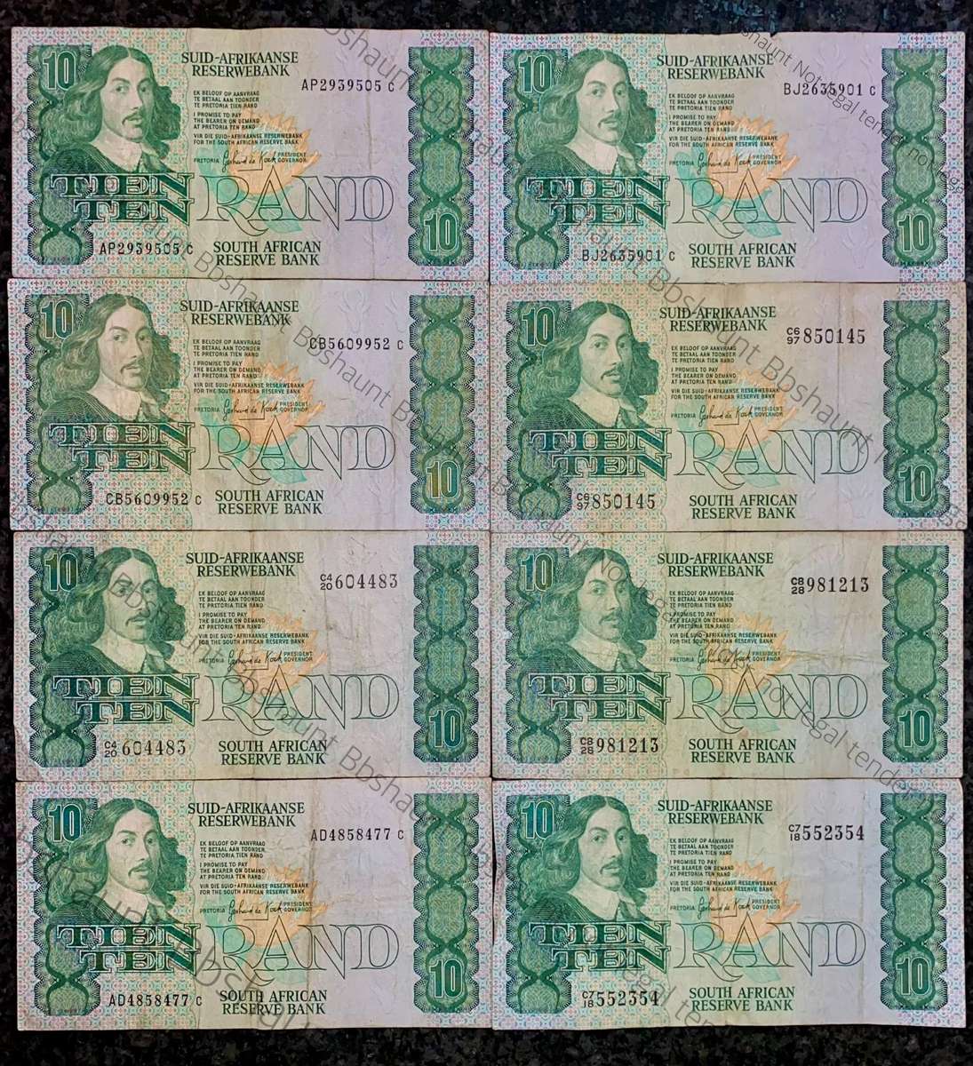 GPC De Kock. R10 --1981/85--(1 bid takes all 8)