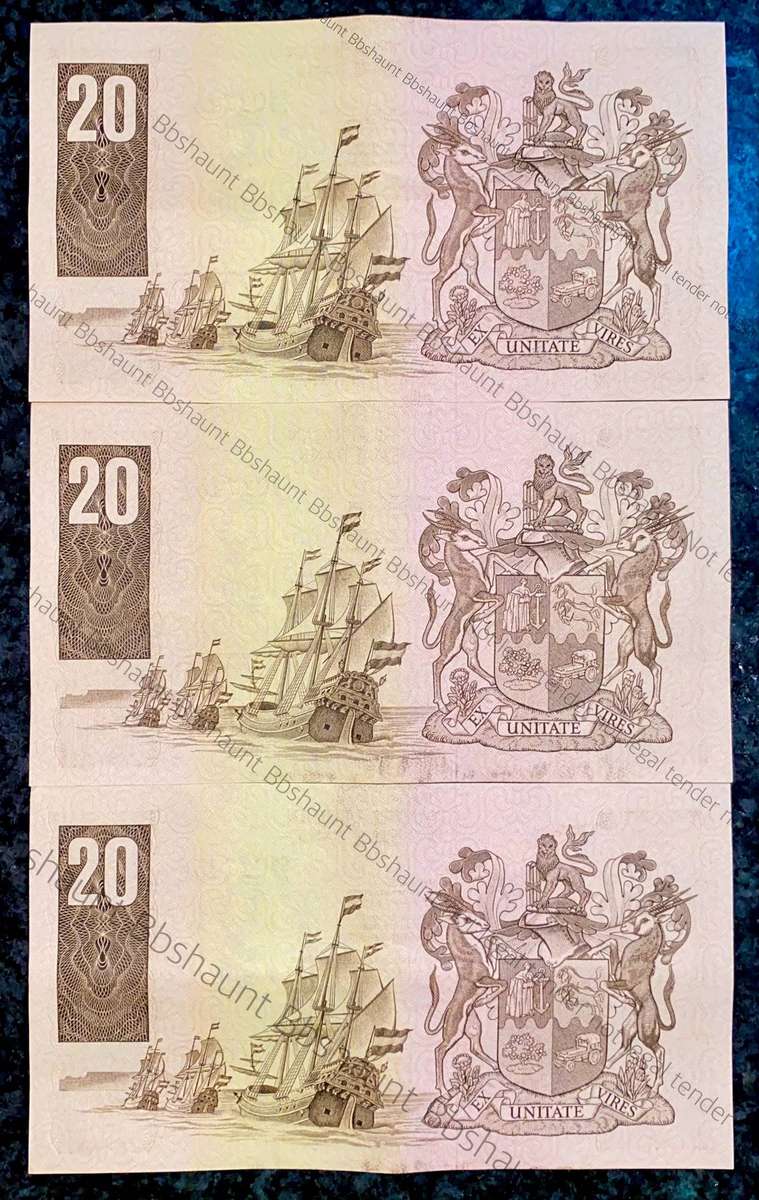 GPC De Kock. R20 in sequence D6 74/022454-456 -- 3rd issue 1984 (1 bid takes all )