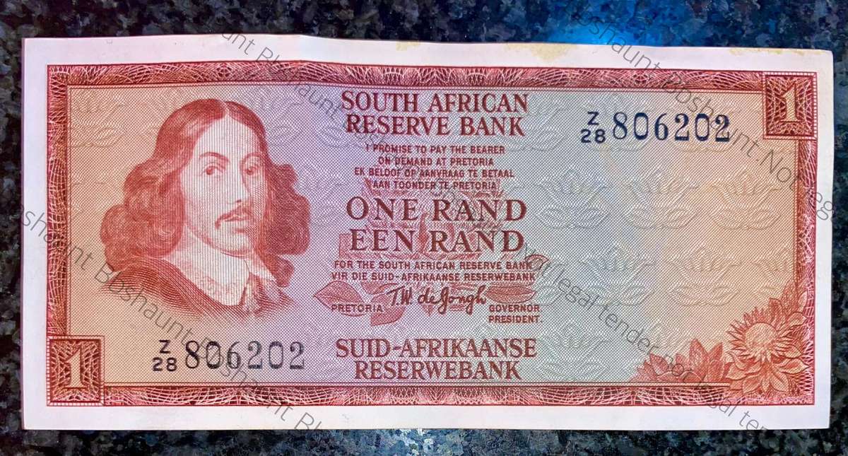 Replacement Note. TW De Jongh R1 - Z30 - 3rd issue 1973