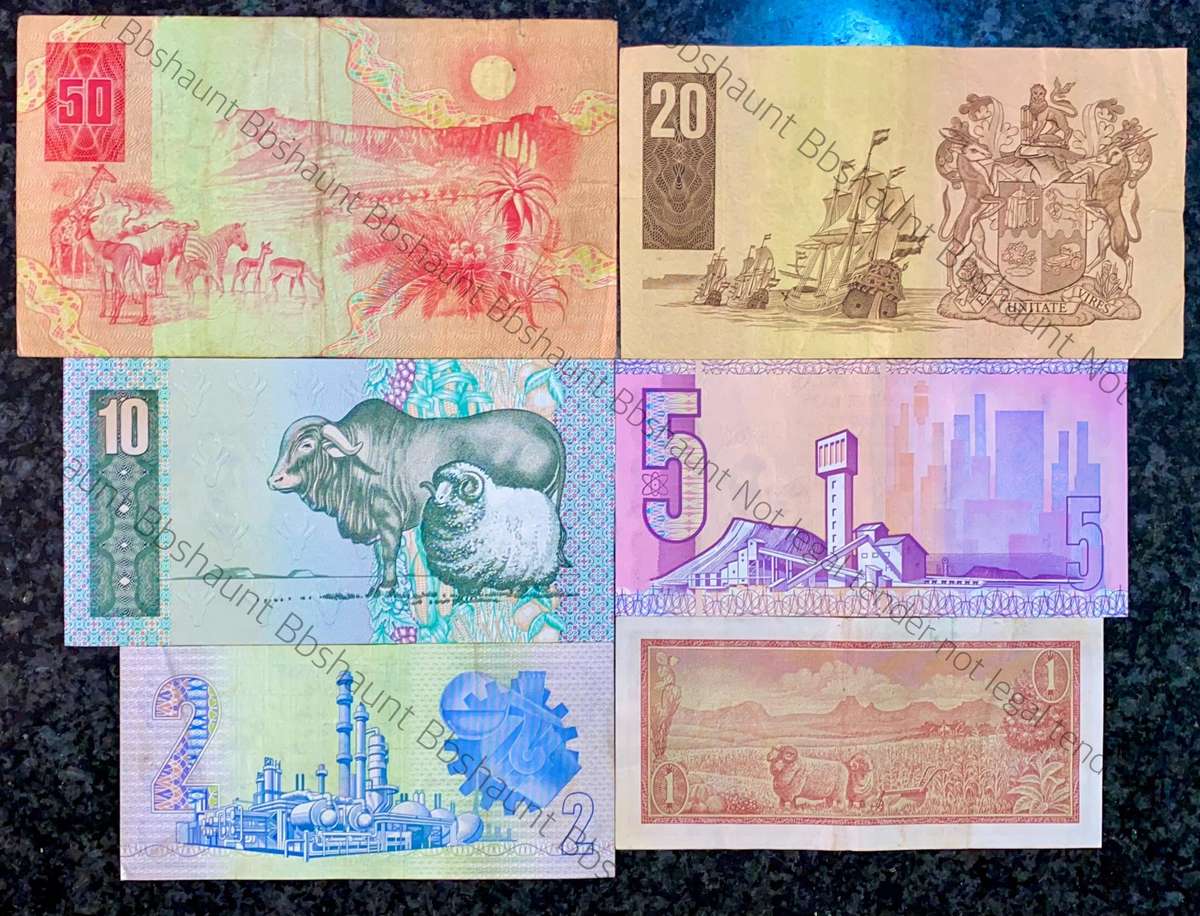 Complete Set GPC De Kock & decimals R50AA TO R2 - 1980s (R1 de Jongh 1975) (1 bid takes all)