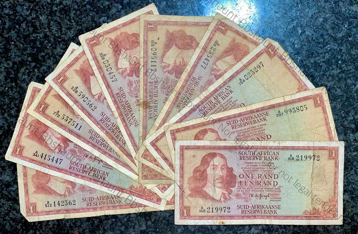 Tw De Jongh. R1 A series 1967/72 (1 bid takes all)