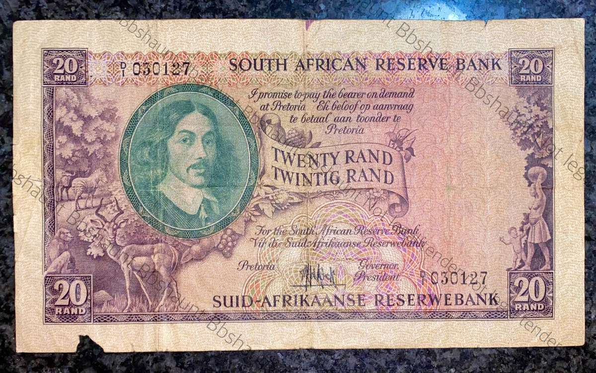 MH De Kock. R20 - 4th issue 1961 -- D1