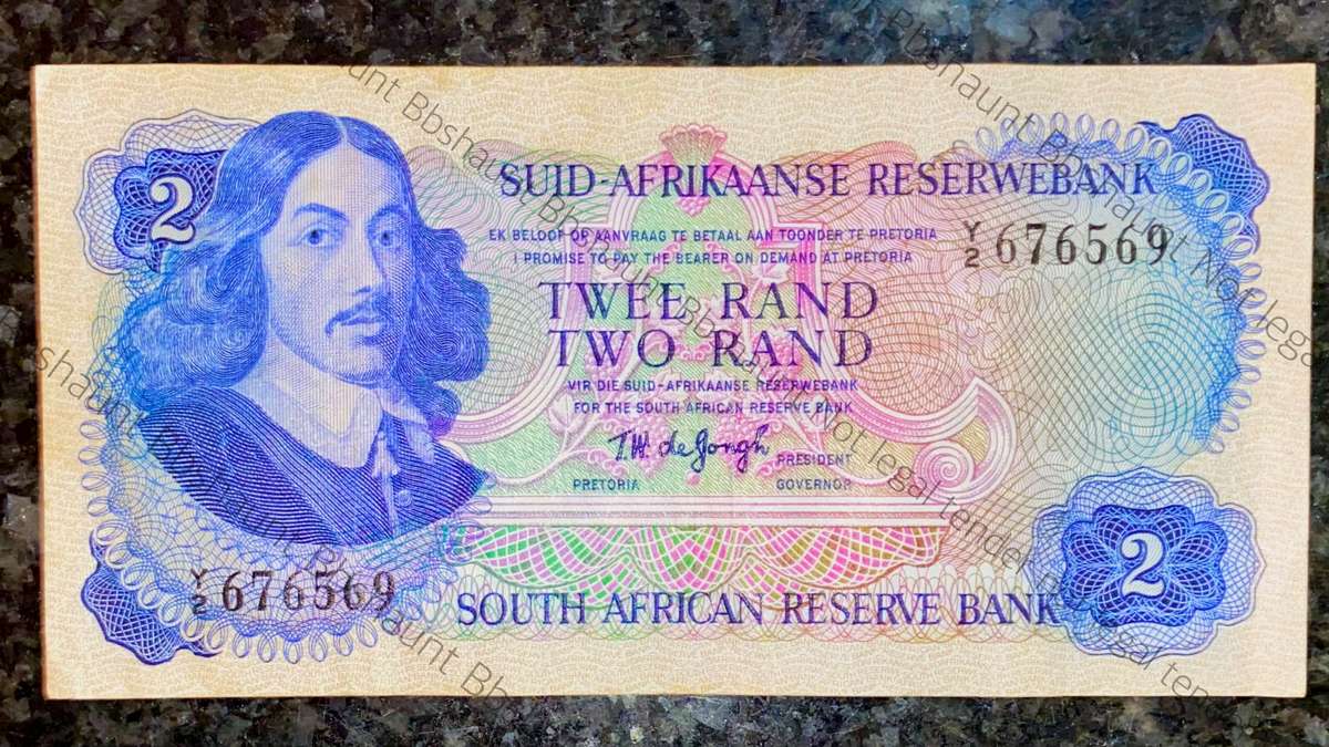 Replacement Note TW De Jongh R2 --Y2-- 2nd issue 1974