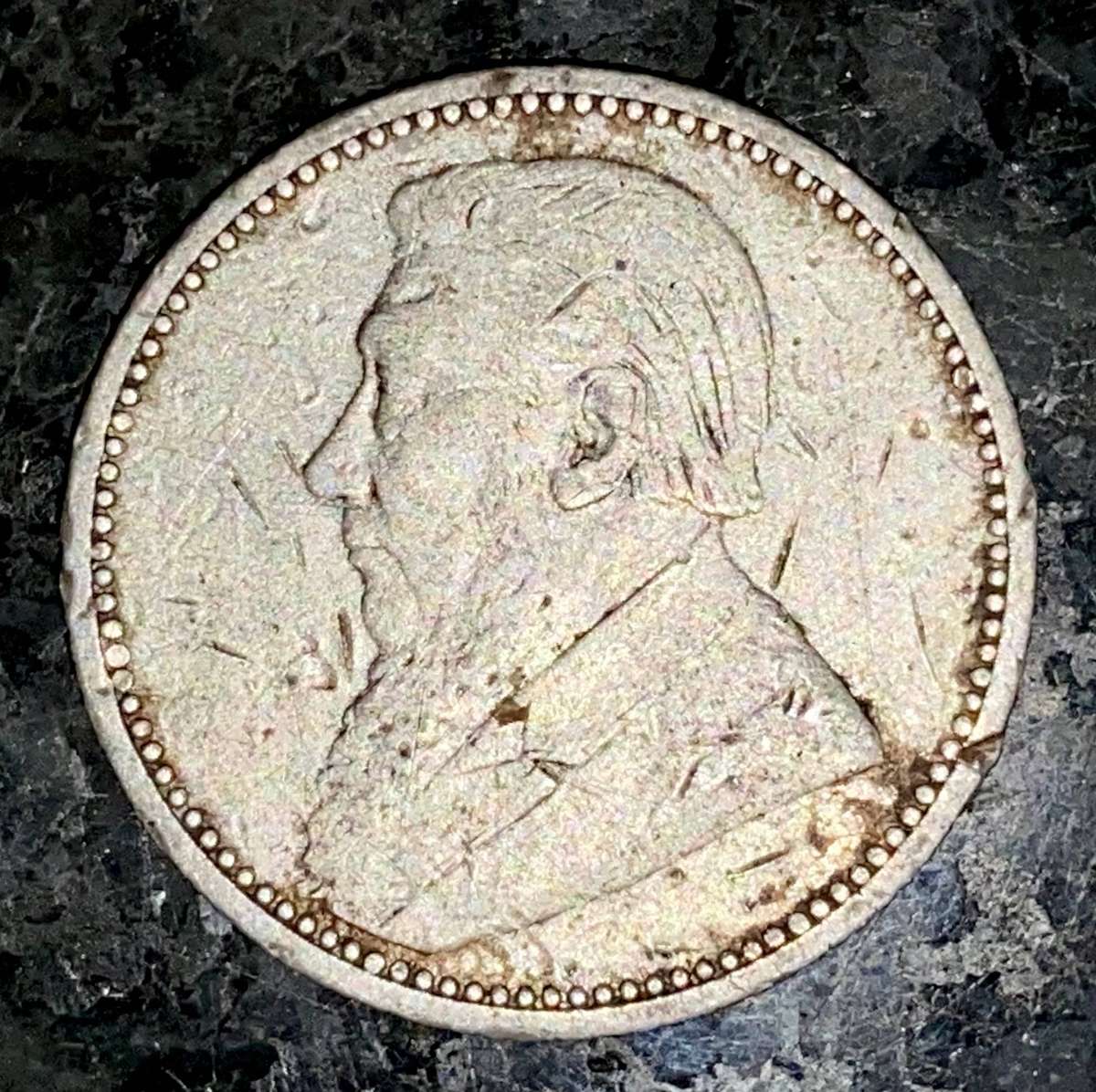 ZAR 1894 -- 6 pence -- sterling silver