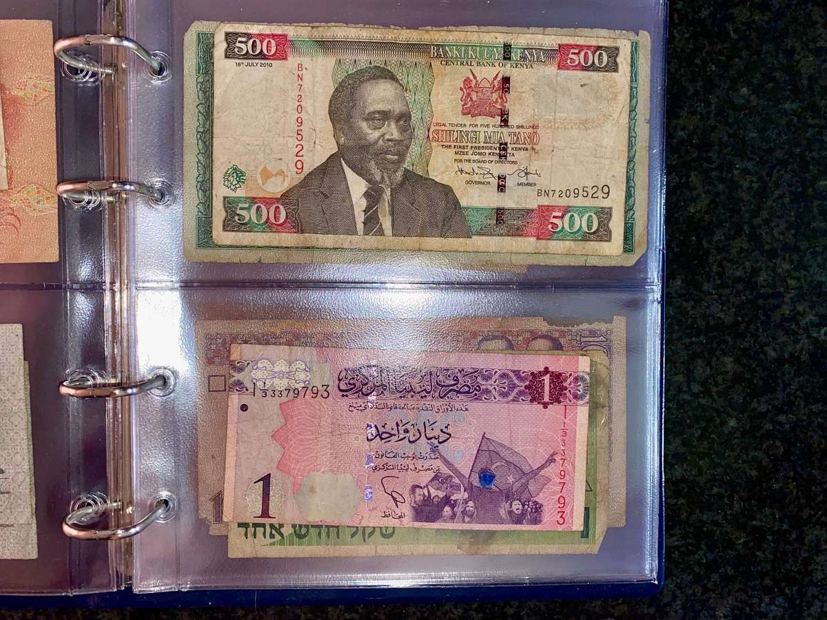 Banknote Album - 10 sleeves all banknotes included