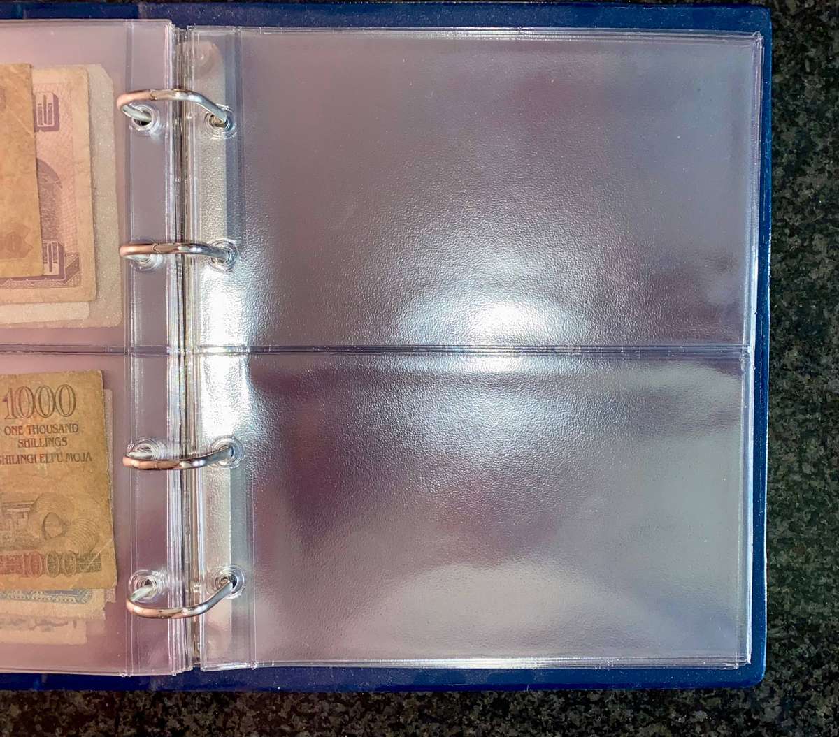 Banknote Album - 10 sleeves all banknotes included
