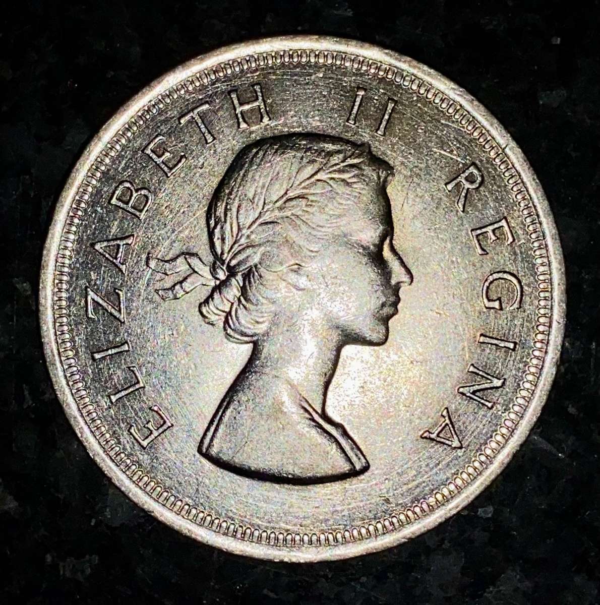 SA Union silver 5 shillings 1953 good condition