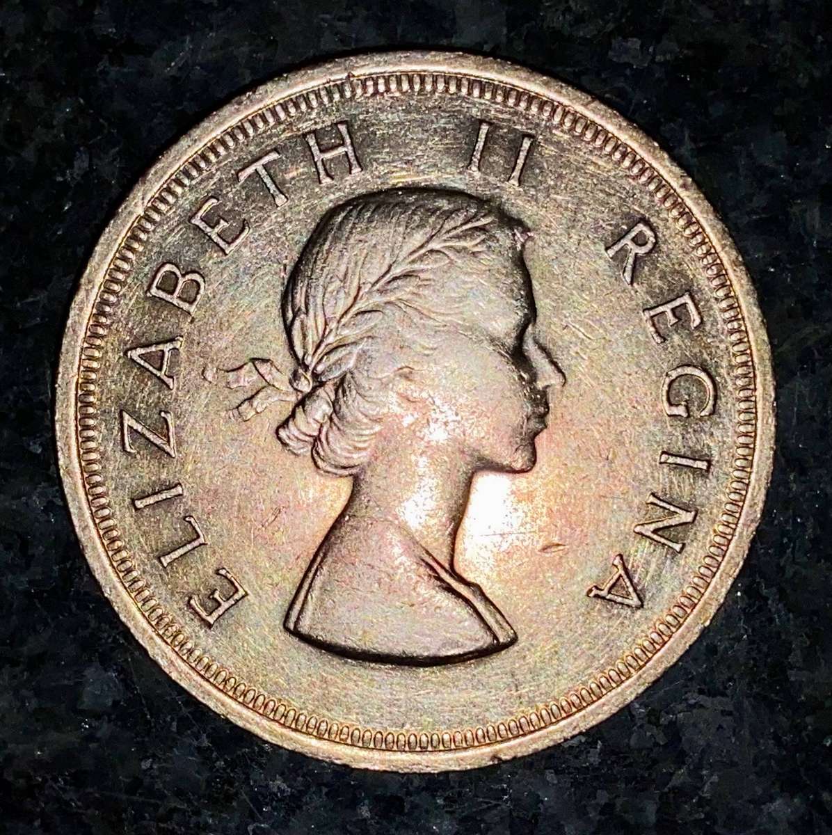 SA Union silver 5 shillings 1958 good condition