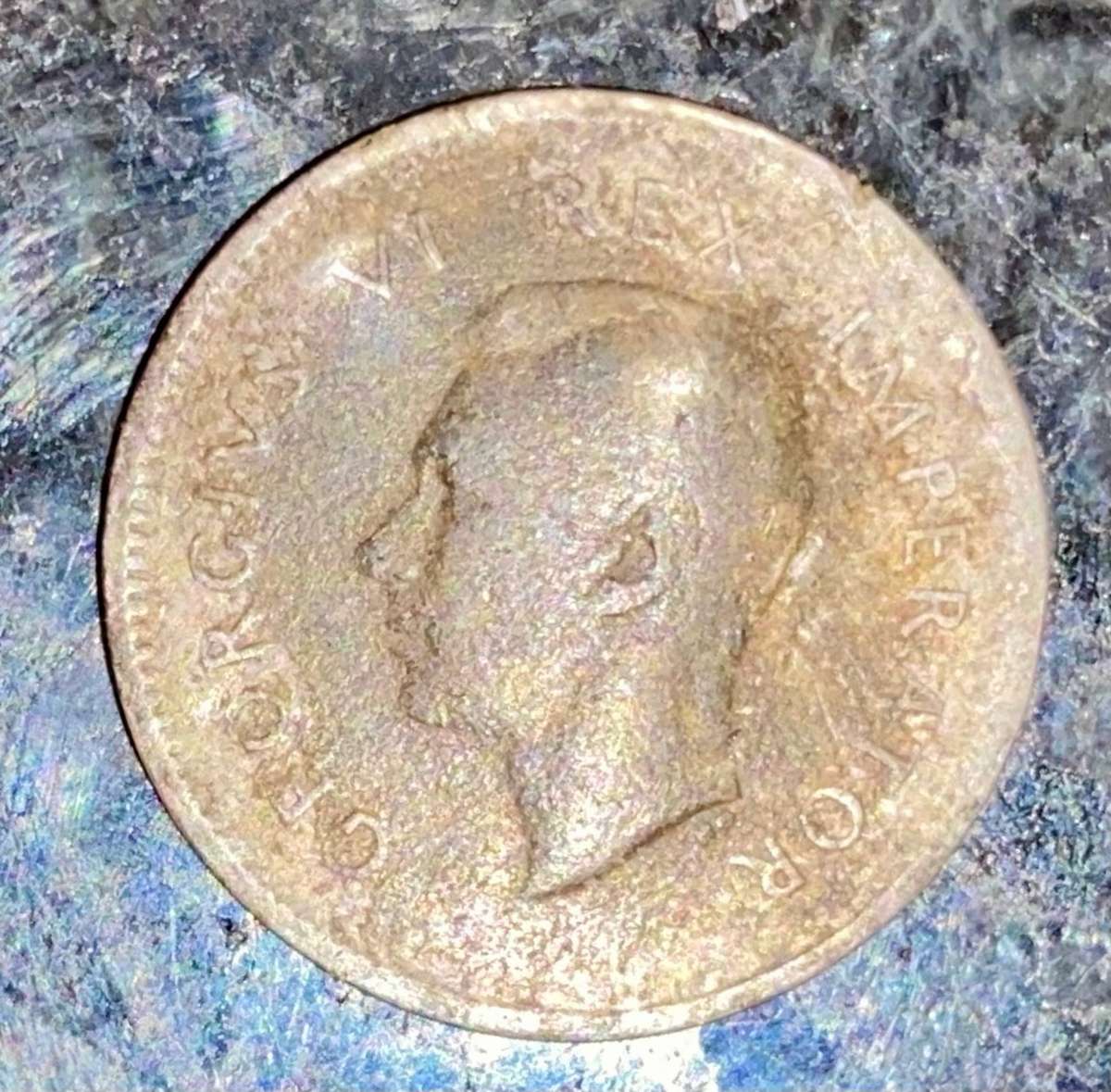 SA Union silver 3d threepence 1940