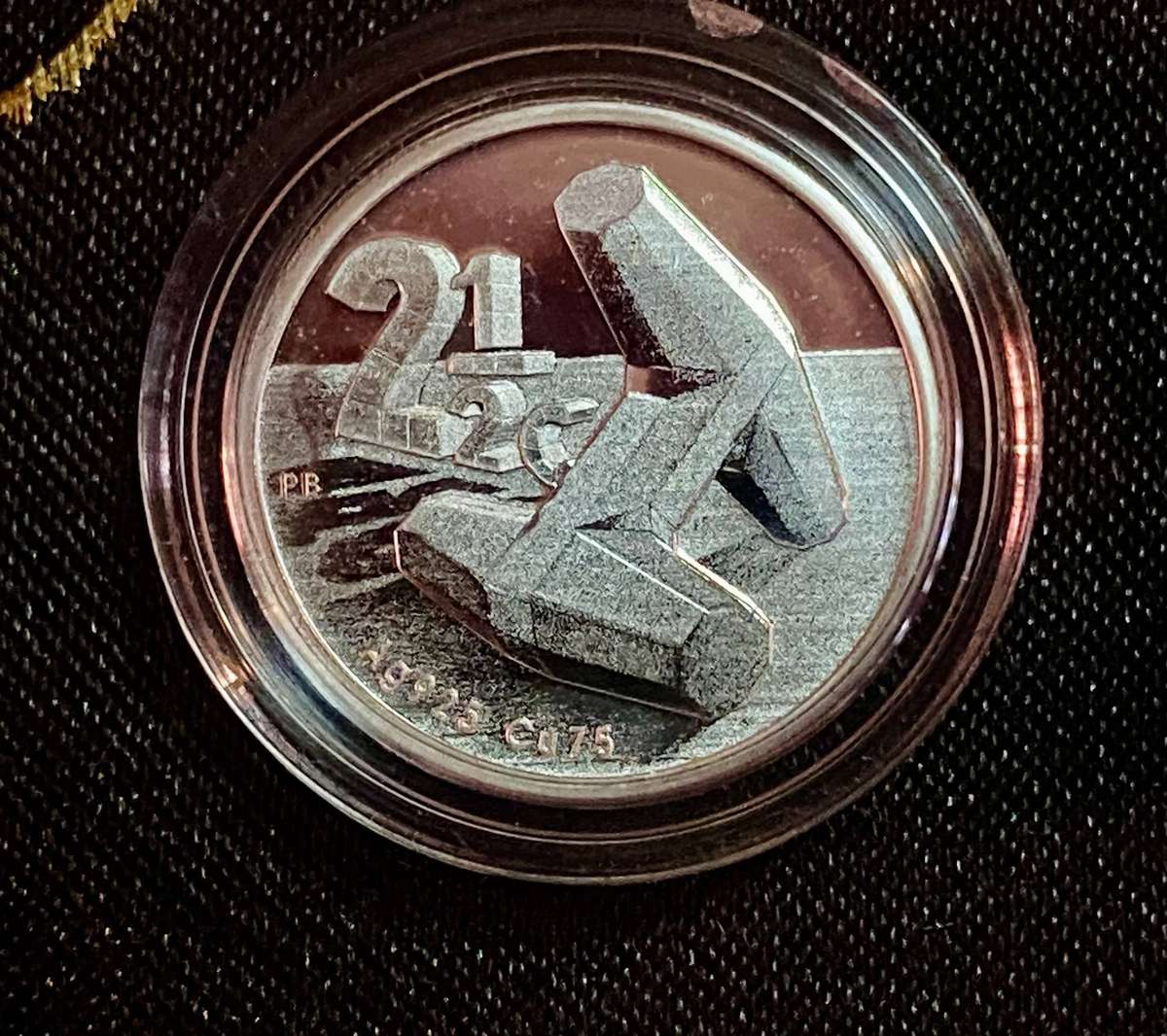 South Africa. Proof Silver 2 1/2 cent 2016 - Dolphin's - DBN flypress tickie low mintage 400