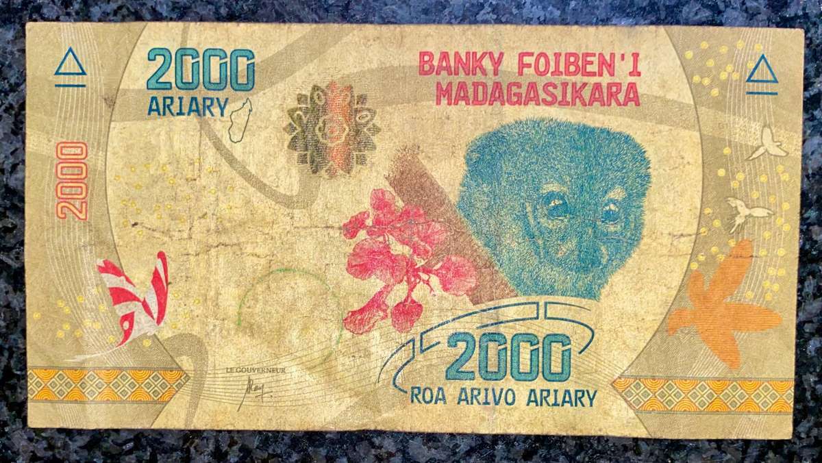 Madagascar 2000 francs nd