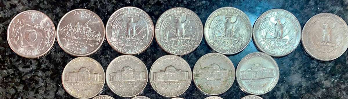 USA set 1/4 dollars - 10 cent & 5 cent - various dates (1 bid takes all)