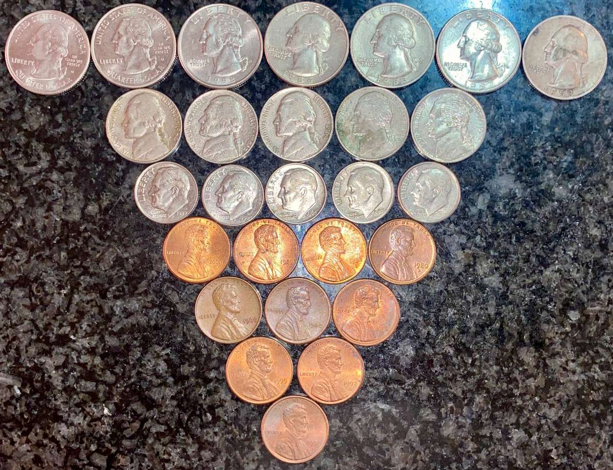 USA set 1/4 dollars - 10 cent & 5 cent - various dates (1 bid takes all)