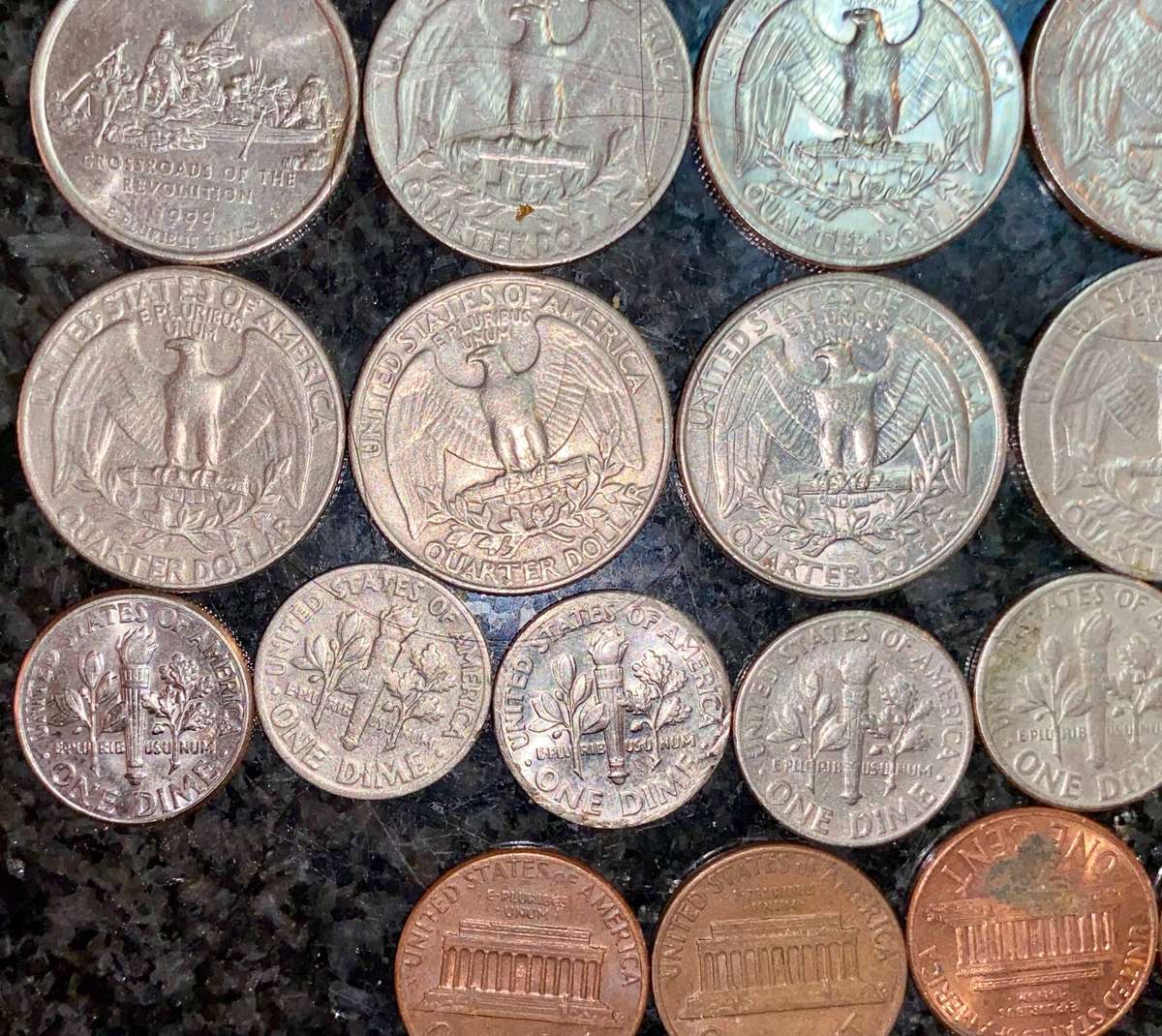 USA set 1/4 dollars - 10 cent & 5 cent - various dates (1 bid takes all)