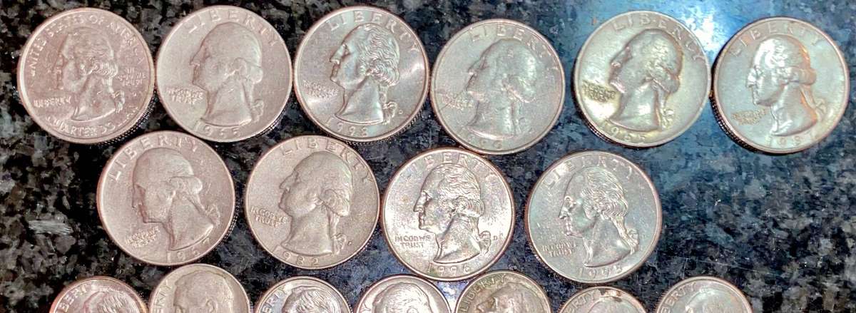 USA set 1/4 dollars - 10 cent & 5 cent - various dates (1 bid takes all)