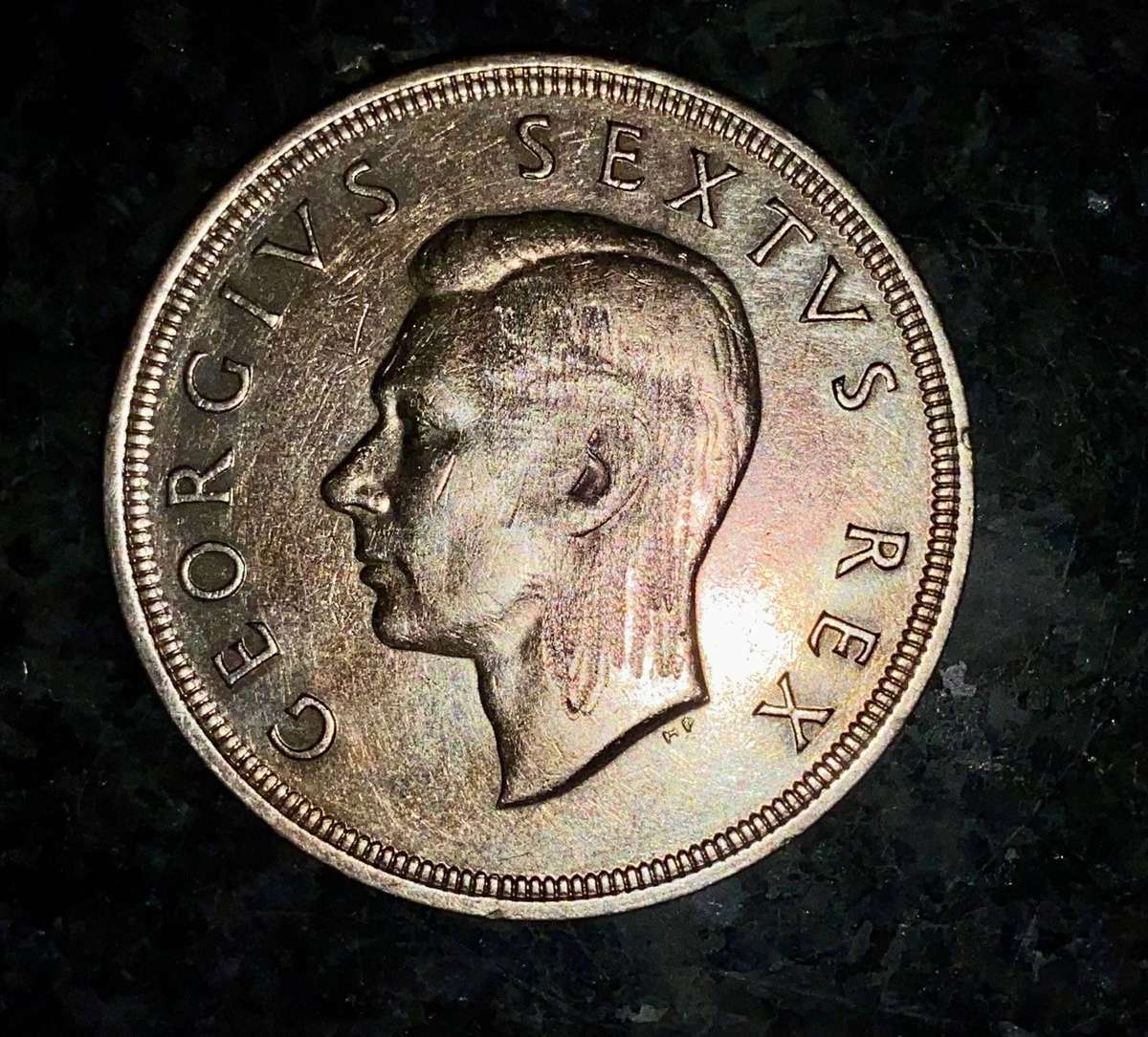 SA Union silver 5 shillings 1951