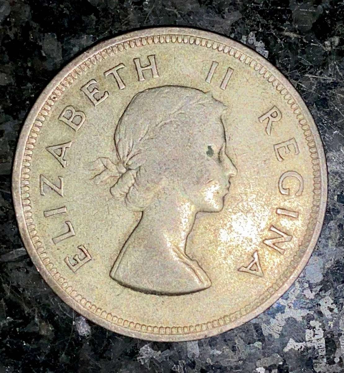 SA Union silver 2 1/2 shilling 1955