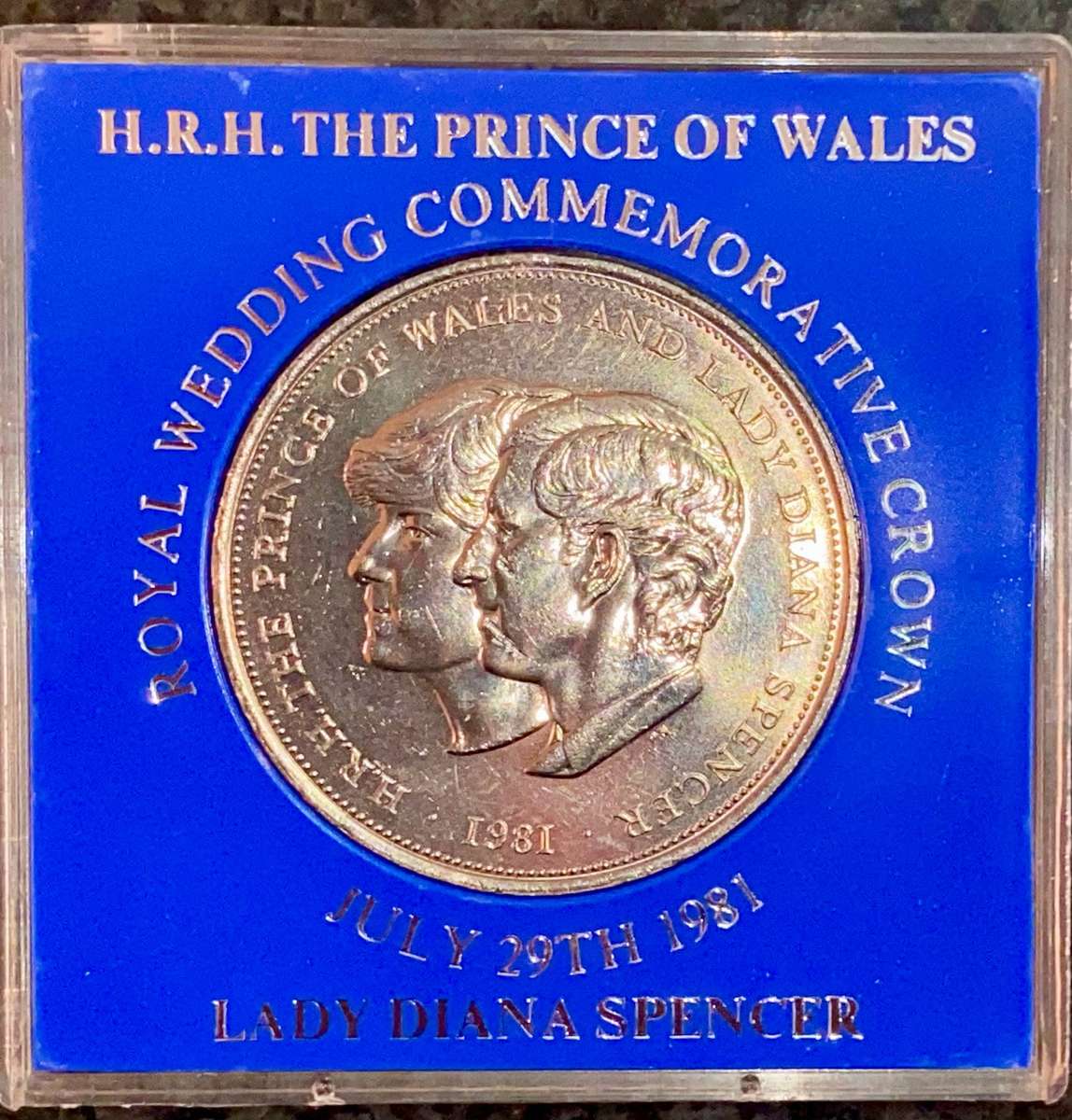 Great Britain. Crown - 1981 Royal Wedding Lady Diana  - in original perspex box