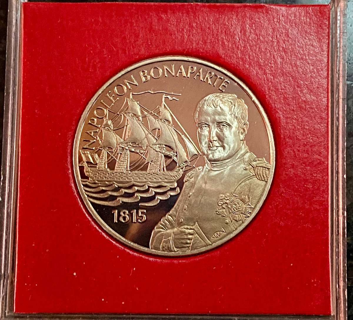 ST Helena. Proof 50 cent - 2002 Napoleon Bonaparte 1815 - in perspex box