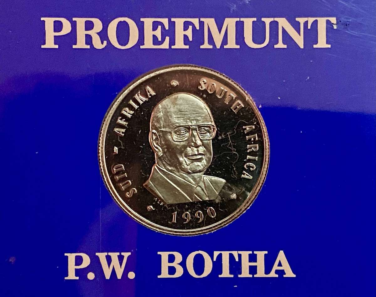 South Africa. Proof R1 - 1990 in Perspex box as from SA Mint