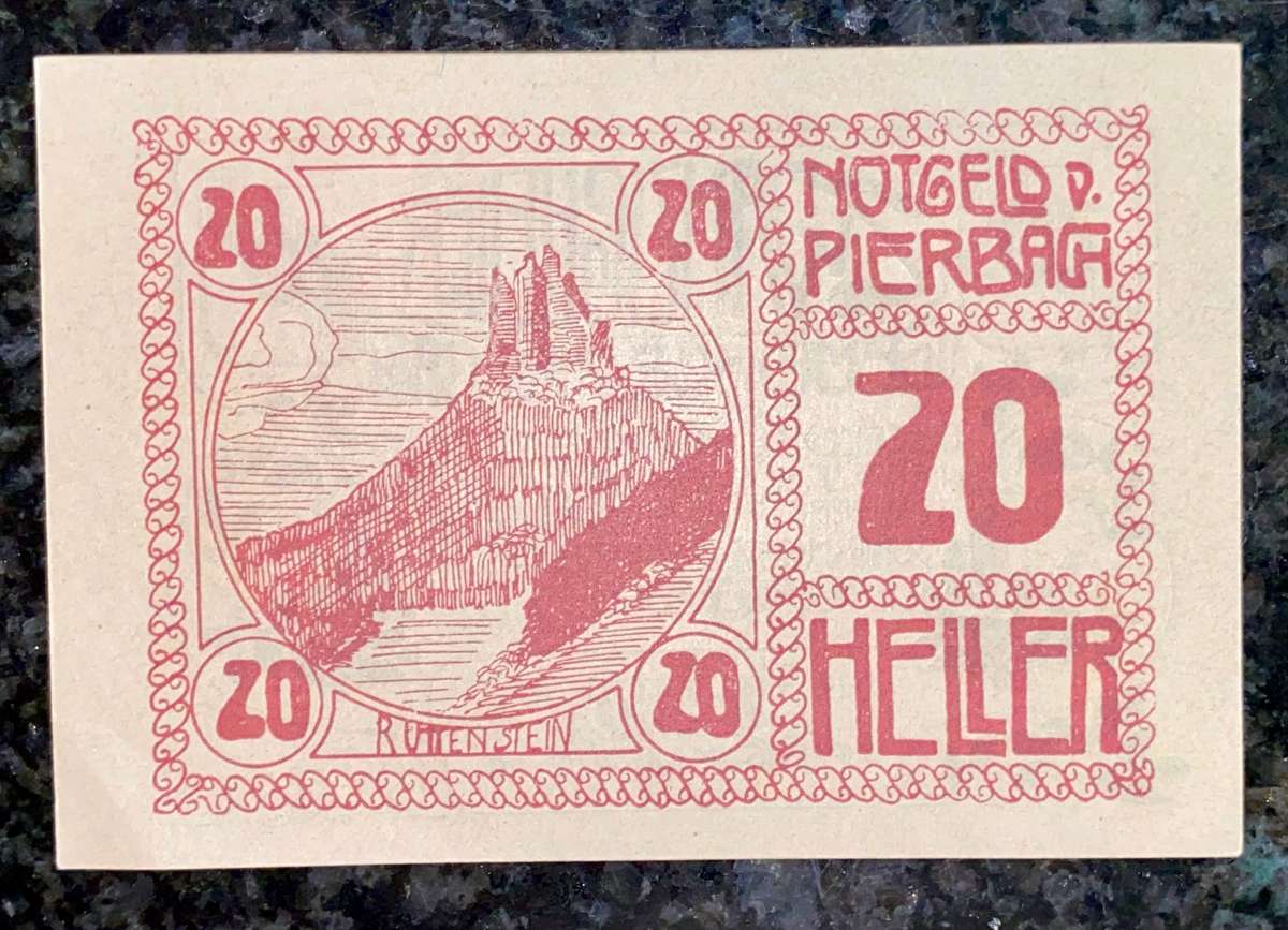 Austria - Pierbag 20 heller 1 Jull 1920 Emergency money (Notgeld) unc