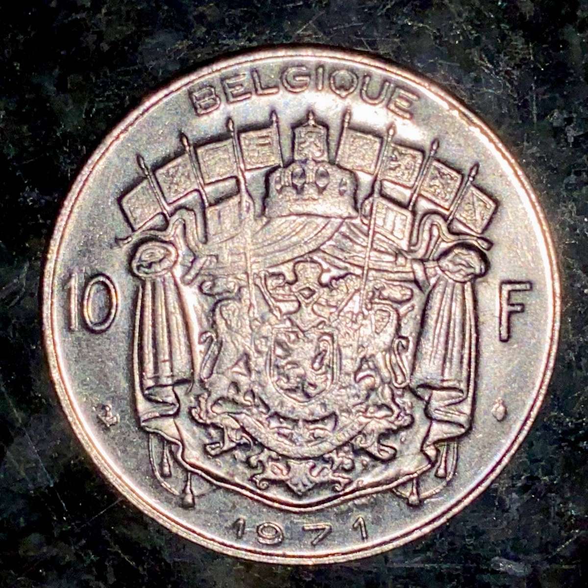 Belgium 10 francs 1975