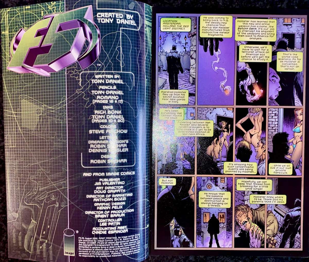 Image comics - F.5 set - 1996 no 3 & 4 all excellent condition in sleeve's