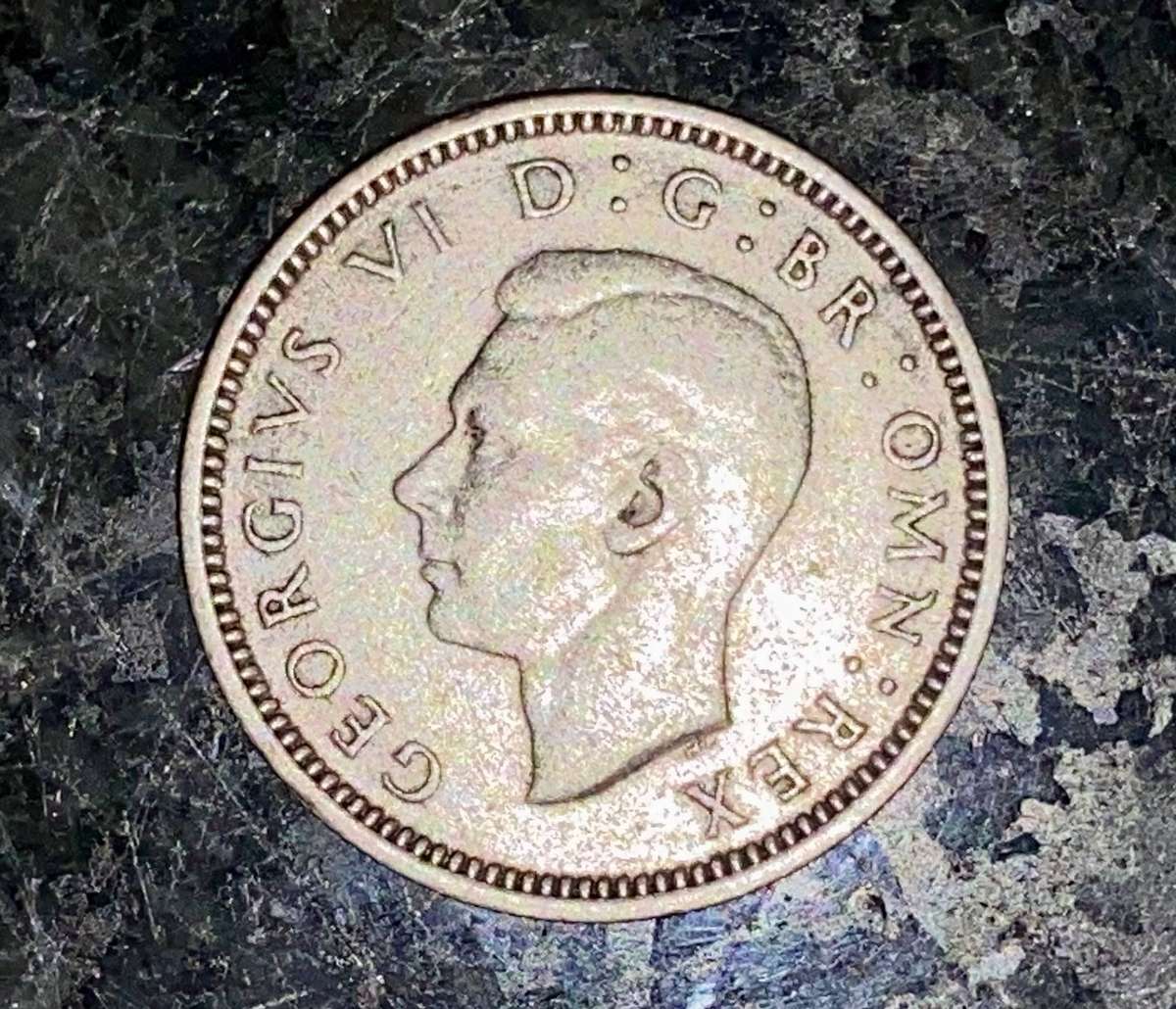Great Britain Silver 6 Pence 1941 WW2 Silver 50%
