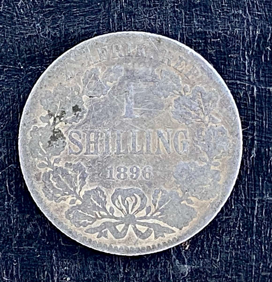 ZAR 1896 -- 1 shillings -- sterling silver
