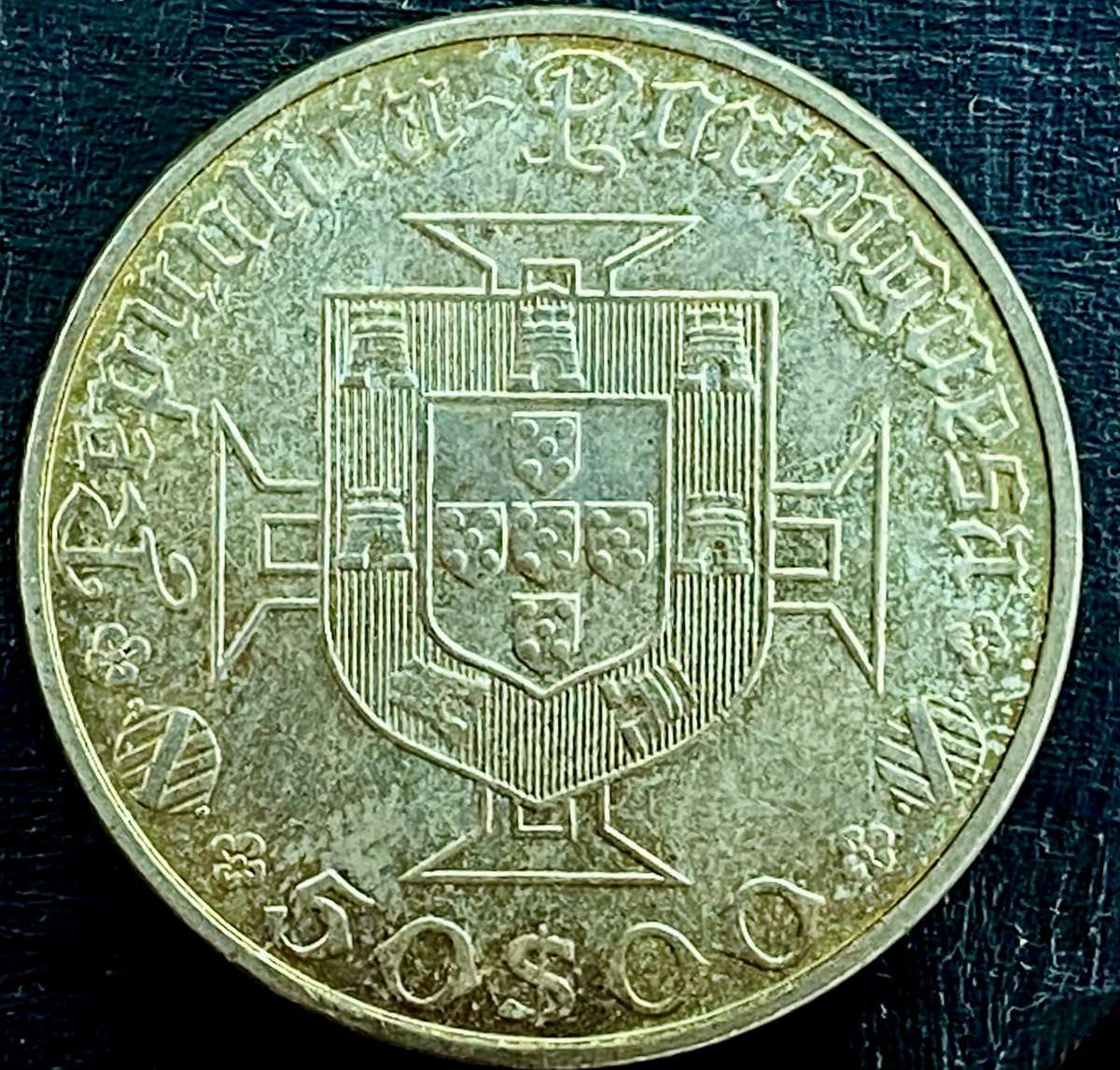 Portugal silver 50 escudos - Commemorative Vasco de gama 1969 -