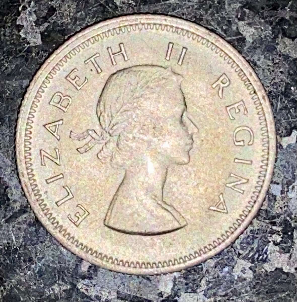 S A Union. silver 6d sixpence 1956 good condition