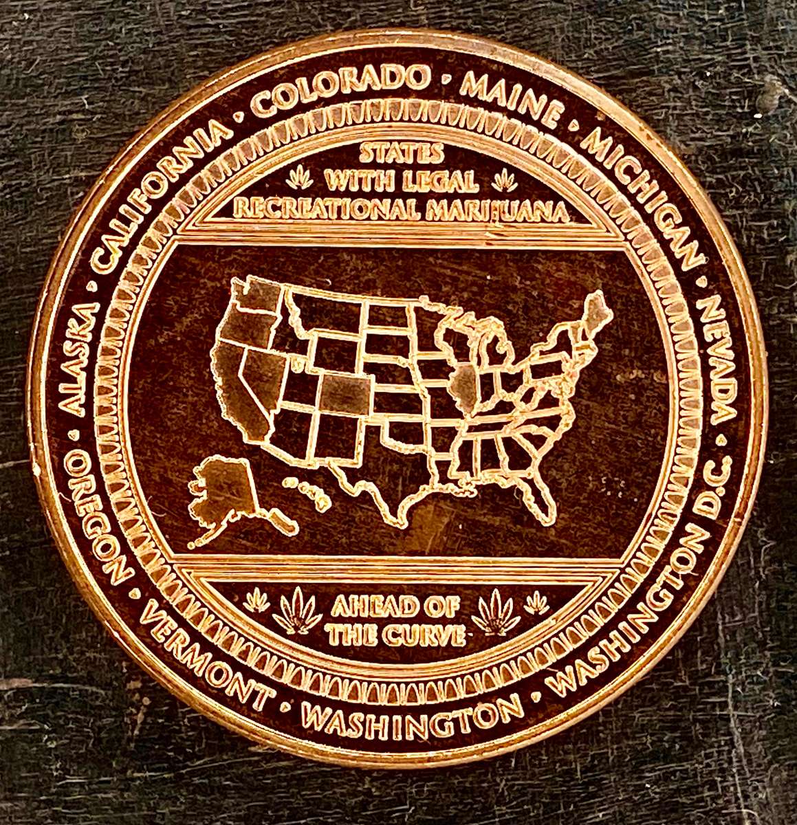 1OZ -- Ahead Of The Curve -- 1OZ 999 Copper Round BU