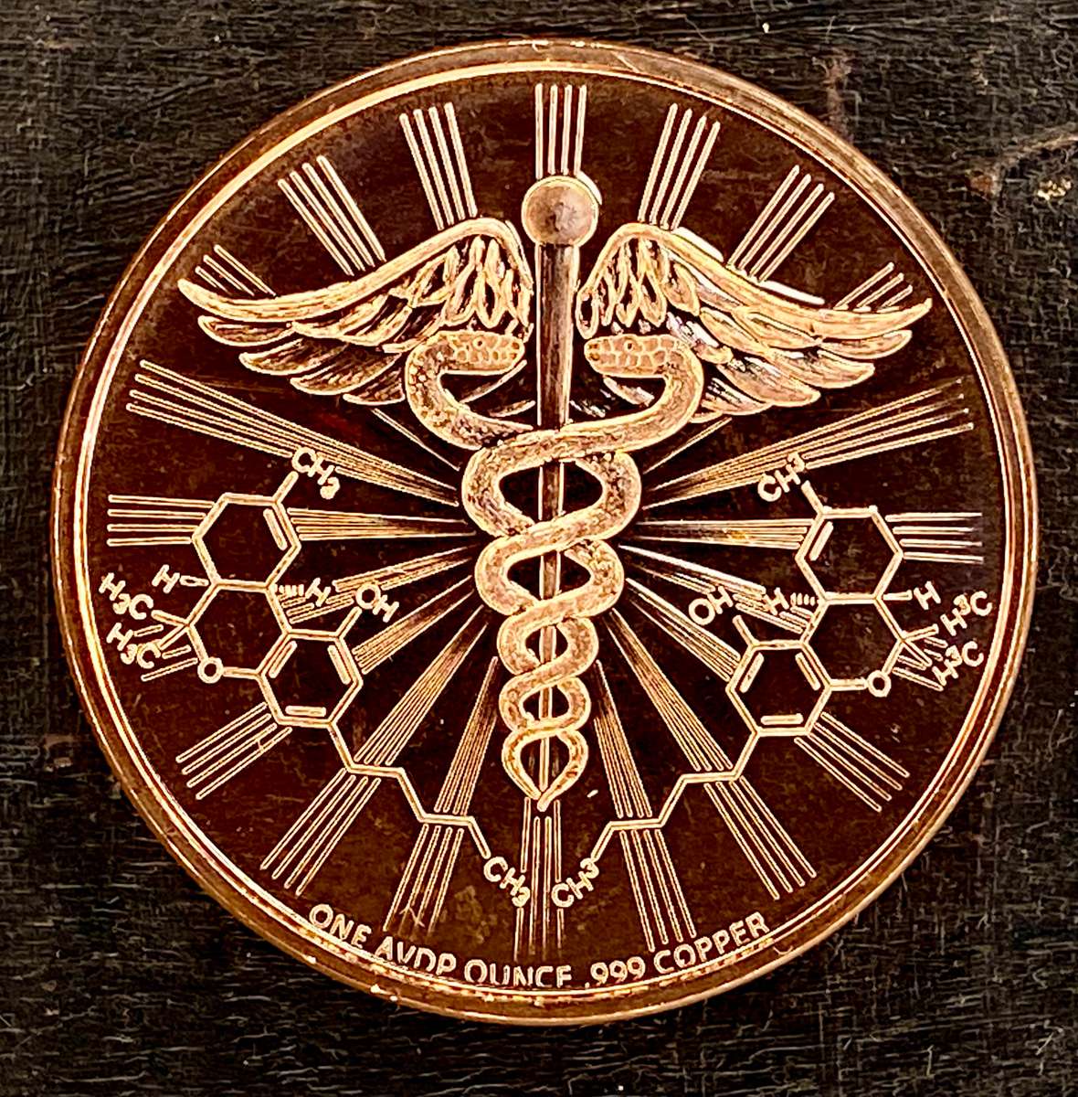 1OZ -- Ahead Of The Curve -- 1OZ 999 Copper Round BU