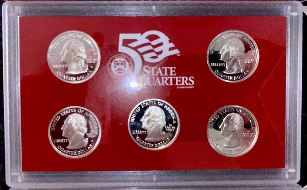 USA Proof Silver Set 2006 -- State Quarters & One Dollar to 1 cent with certificate