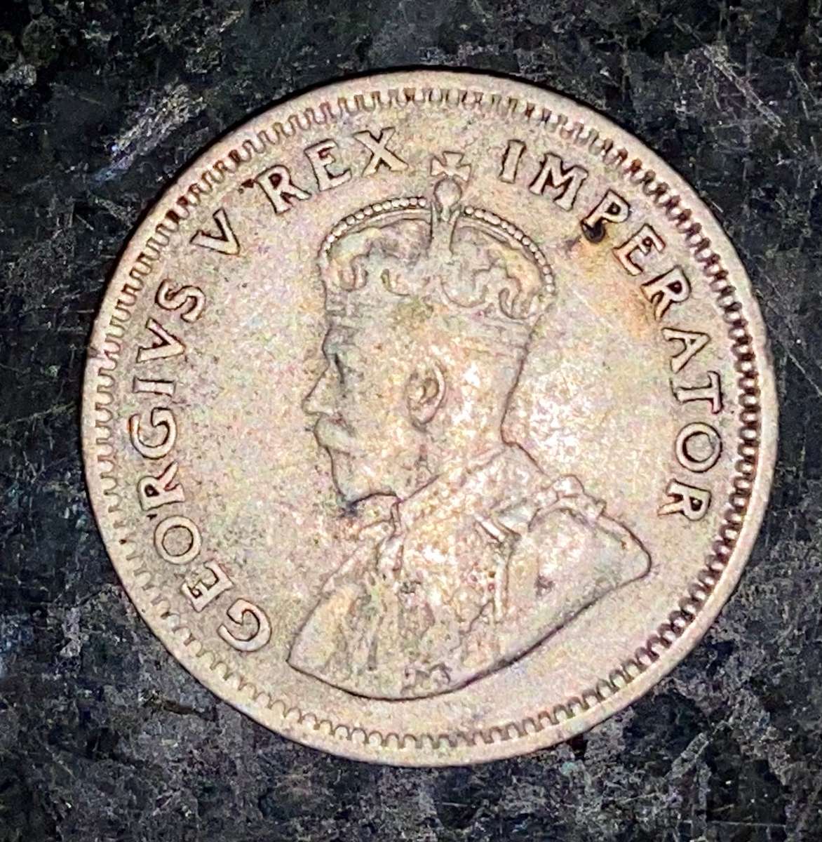S A Union. silver 6d sixpence 1927