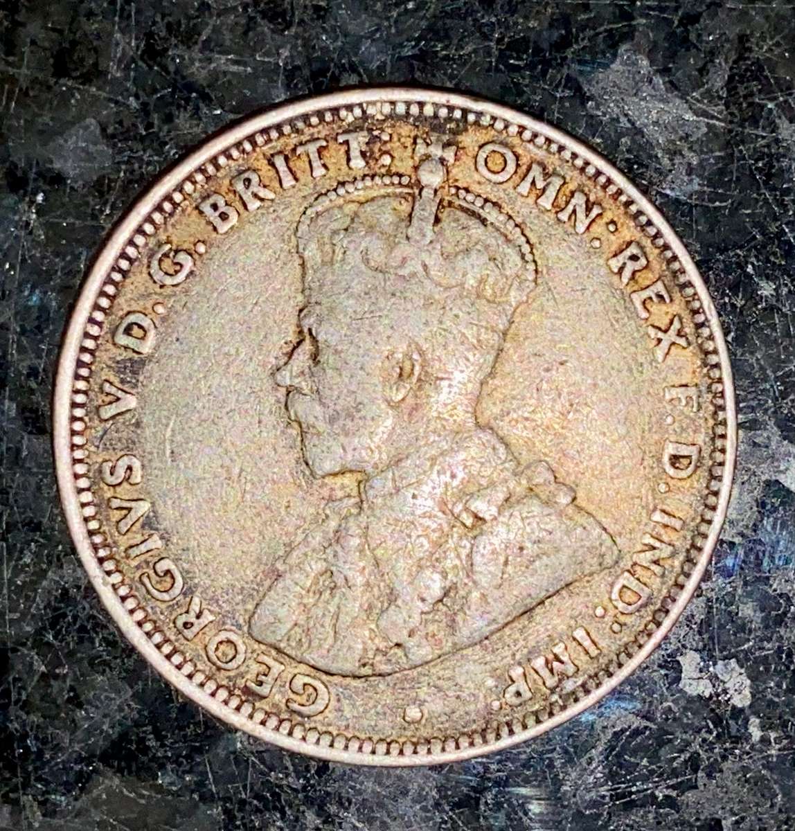 British West Africa 1916 -- 1 shilling -- 925 silver