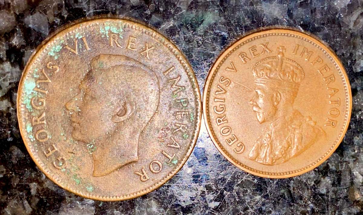 S.A Union set 1 penny 1938 & 1/2 penny 1936 (1 bid atkes all)